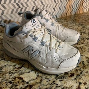 New Balance Women's 608 Cross Trainer Size 9 Sneakers White/Light Blue